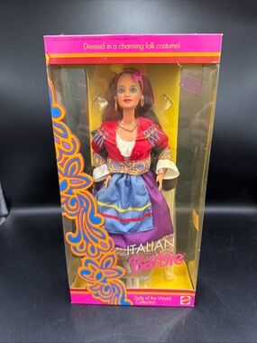 Italian Barbie Dolls of The World Special Edition Doll 1992 Mattel #2256 NRFB